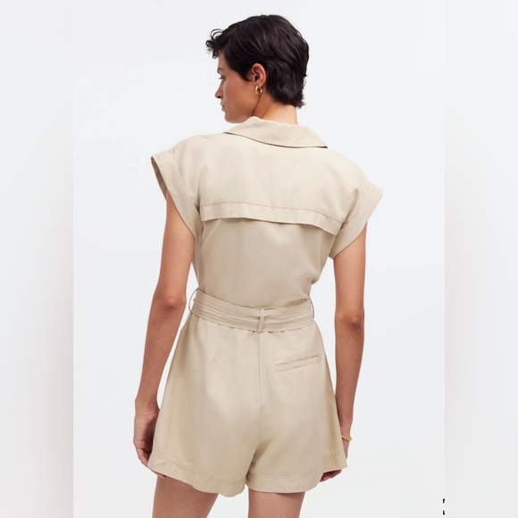 NWT Madewell Tie-Waist Muscle Tank Romper - Picture 4 of 9